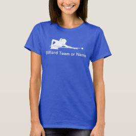 Anpassade dam-lag T-shirts för biljardpool Liga