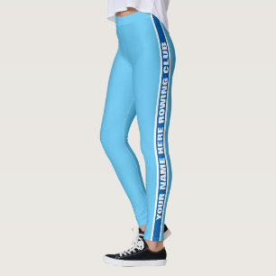 Anpassade damasker "för ditt roddklubbnamn" leggings
