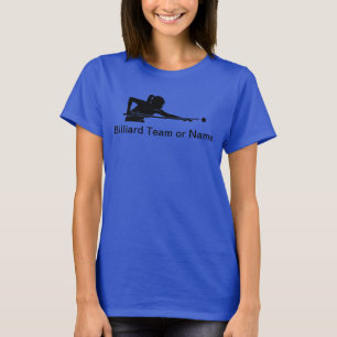 Anpassade damer Biljard Pool League Team T-shirts