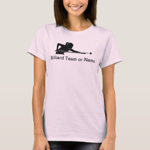 Anpassade damlag Billard Pool League Team T-shirts