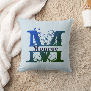 Anpassade Dela M-monogram Kudde