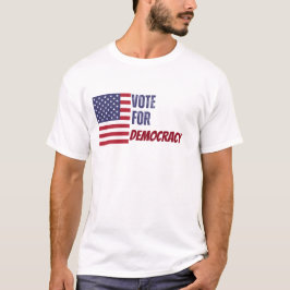 Anpassade: "Demokrati USA: val 2024" T Shirt