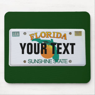 (Anpassade) den Florida registreringsskylten Musmatta