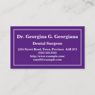 Anpassade Dental Surgeon Affärskort Visitkort