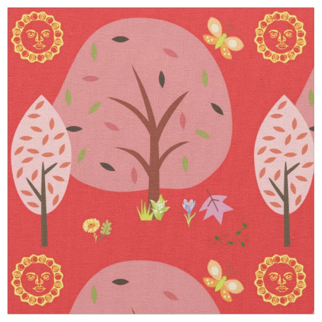 Anpassade Desiger Fabric - Art by D Davidsohn Tyg (Närbild)