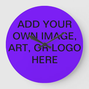 ANPASSADE DESIGNER CLOCK - LÄGG TILL EGET BILDER STOR KLOCKA