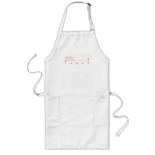 Anpassade din favoritmusik långt förkläde