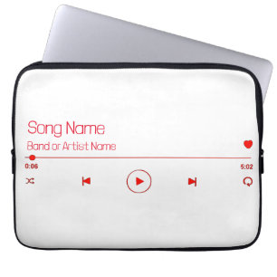 Anpassade din favoritmusik laptop fodral
