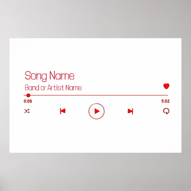 Anpassade din favoritmusik poster (Framsidan)