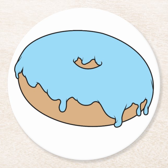 Anpassade din favoritringbössa underlägg papper rund (Framsidan)