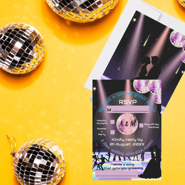 Anpassade Disco Bröllop OSA Card (Skapare uppladdad)