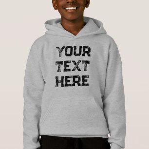 Anpassade Distress Text Font & Färg Boys T Shirt
