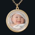 Anpassade ditt fotorundahalsband guldpläterat halsband<br><div class="desc">Anpassade ditt fotorundahalsband</div>
