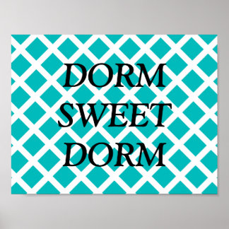 Anpassade Dorm Sweet Dorm Poster