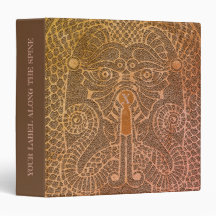 Anpassade Dragon Ansikte Binder fawn/läder