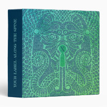 Anpassade Dragon Ansikte Binder moss/jeans