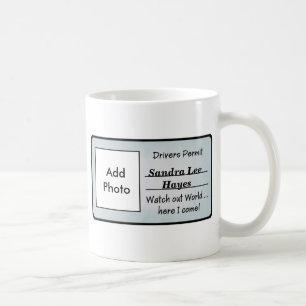 Anpassade Drivers Permit Mugg