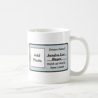 Anpassade Drivers Permit Mugg