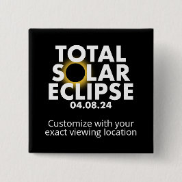 Anpassade Eclipse 2024 Knapp