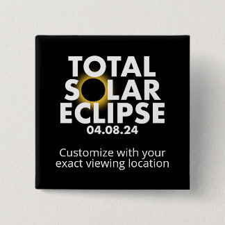 Anpassade Eclipse 2024 Knapp