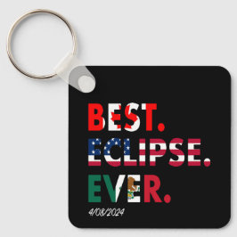 Anpassade Eclipse 2024 Nyckelring