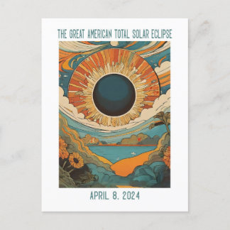 ANPASSADE: ECLIPSE ÖVER SJÖ VYKORT