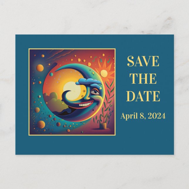 ANPASSADE ECLIPSE VIEWWTY PARTY INVITATIONS INBJUDAN VYKORT (Framsida)