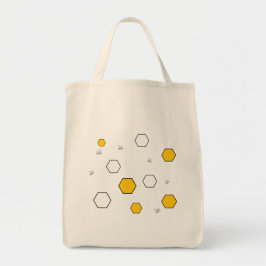 Anpassade Eco-Friendly Bee Shopping Tote Bag Tygkasse