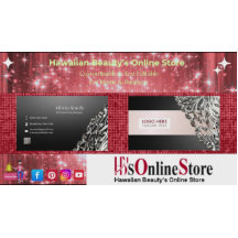 Anpassade Editable Elegant Black-Affärskort