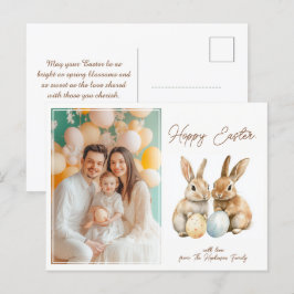 Anpassade 🐇 Egg-stra Cute Hoppy Påsk Helg Vykort
