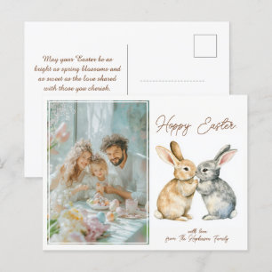 Anpassade 🐇 Egg-stra Cute Hoppy Påsk Helg Vykort