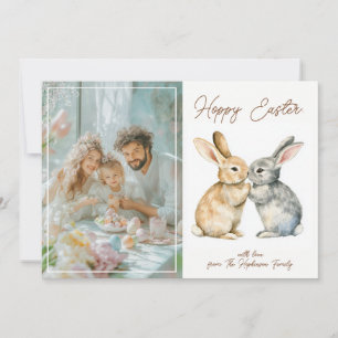 Anpassade 🐇 Egg-stra Cute Hoppy Påsk Julkort