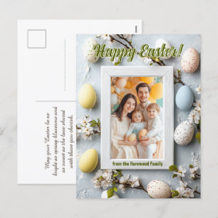Anpassade 🐇 Egg-stra Cute Påsk Hälsning Helg Vykort