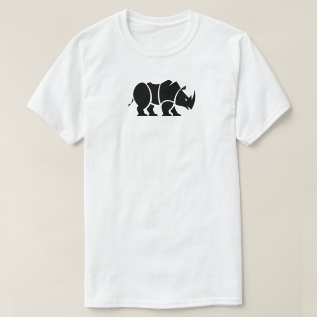 anpassade Elak Rhino 🦏 FestivalT-Shirt T Shirt (Design framsida)