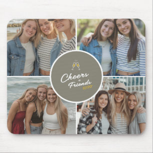 Anpassade Elegant Best Friends 4 Photo Collage Musmatta