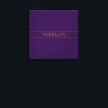 Anpassade elegant | Guld och djup Lila Canvastryck<br><div class="desc">Elegantens anpassade,  redigera design som du vill!</div>