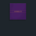 Anpassade elegant | Guld och djup Lila Canvastryck<br><div class="desc">Elegantens anpassade,  redigera design som du vill!</div>