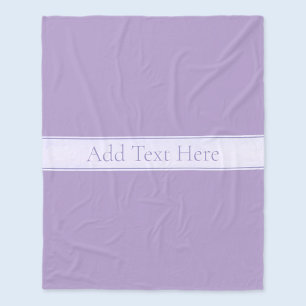 Anpassade Elegant Light Lavender Lila Fleecefilt