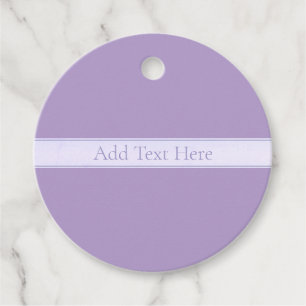 Anpassade Elegant Light Lavender Lila Gåvor Etiketter