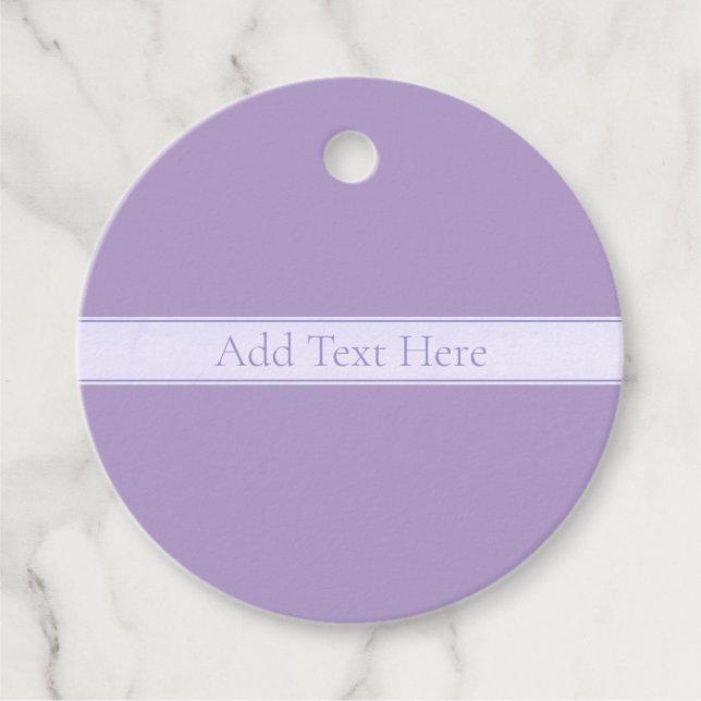 Anpassade Elegant Light Lavender Lila Gåvor Etiketter (Framsida)