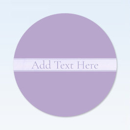 Anpassade Elegant Light Lavender Lila Klistermärke