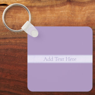Anpassade Elegant Light Lavender Lila Nyckelring