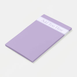 Anpassade Elegant Light Lavender Lila Post-it Block