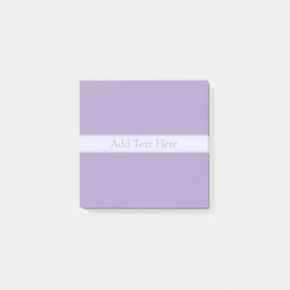 Anpassade Elegant Light Lavender Lila Post-it Block