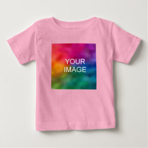 Anpassade Elegant Rosa Färg Trendig T Shirt