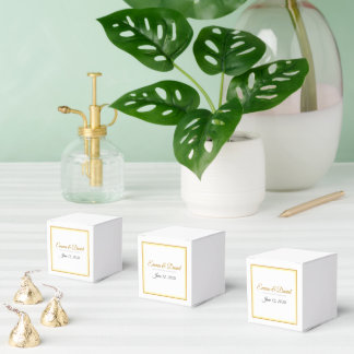 Anpassade Eleganta Minimalistiska Bröllopsnamn & D Presentaskar