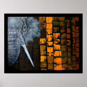 Anpassade Elephant Poster