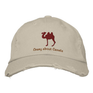 Anpassade Embroiderade Bactrian Camel Hat Broderad Keps