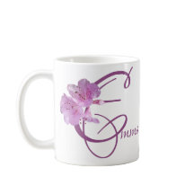 Anpassade Emma namn rosa blommigt boho