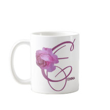 Anpassade Emma namn söt rosa ros blommigt roligt